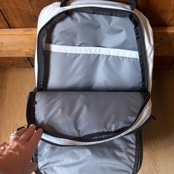 Jones Light Gray Backpack with Black Trim - Picture 3 of 5